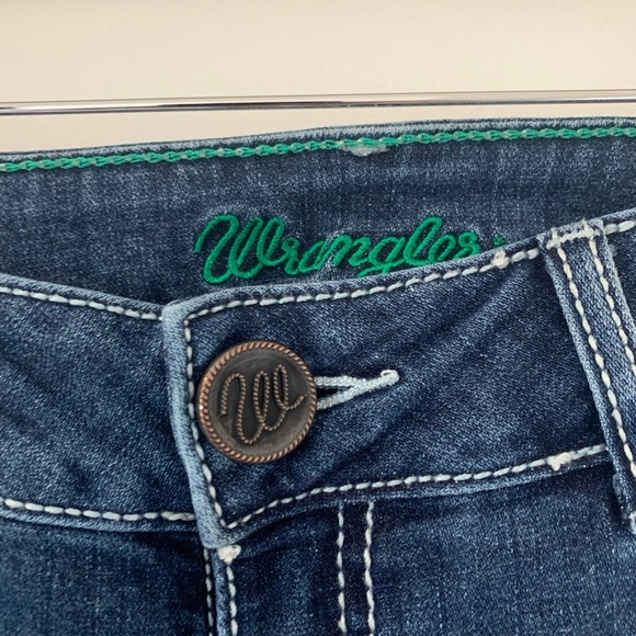 Wrangler Women's Flare Jeans in Deep Blue - Picture 2 of 5